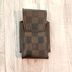 Louis Vuitton Cigarette case Damier Brown Woman unisex Authentic